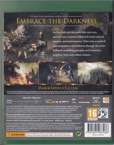 Dark Souls 3 - Xbox One - Spil (A-Grade) (Genbrug)